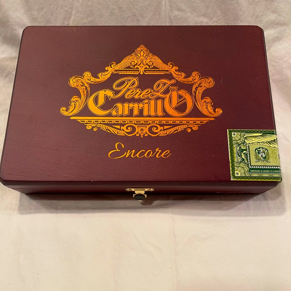 Perez Carrillo Encore Empty Cigar Box